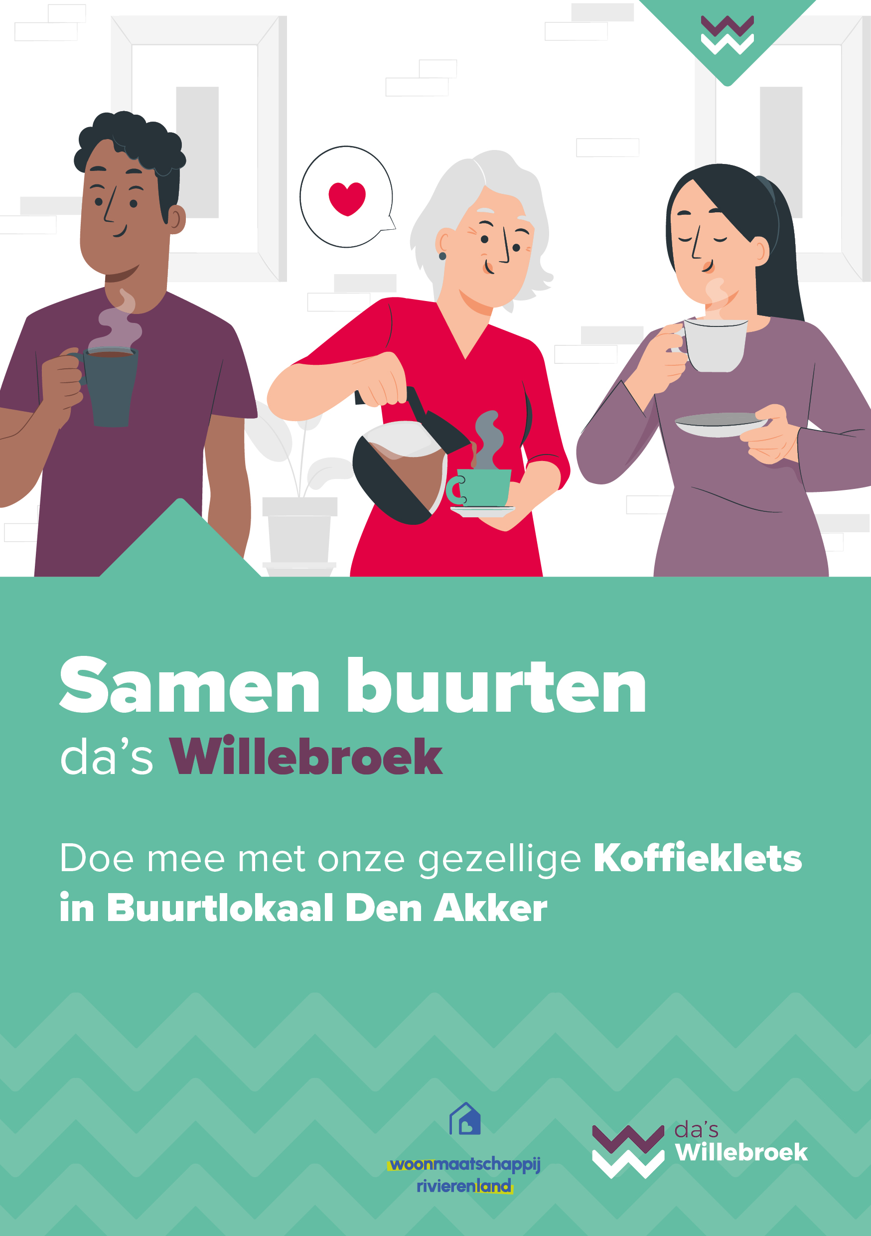 Koffieklets flyer voorkant
