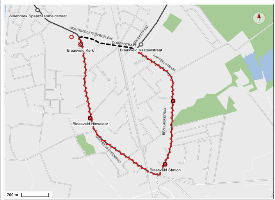 LIJN 287 RICHTING MECHELEN