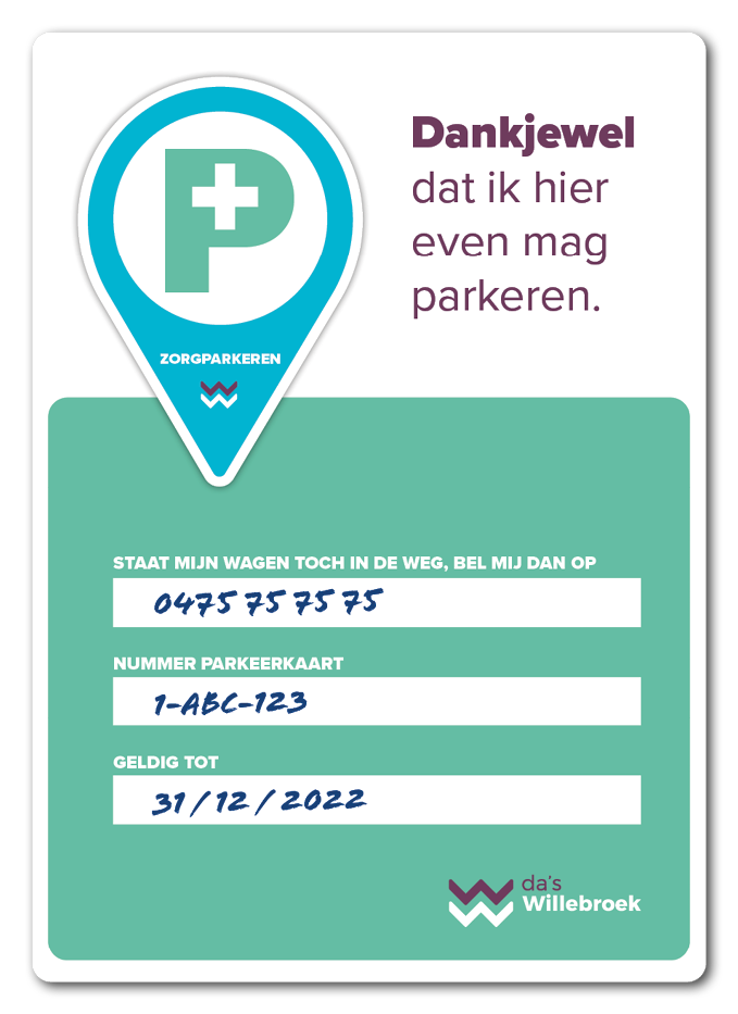 Zorgparkeerkaart