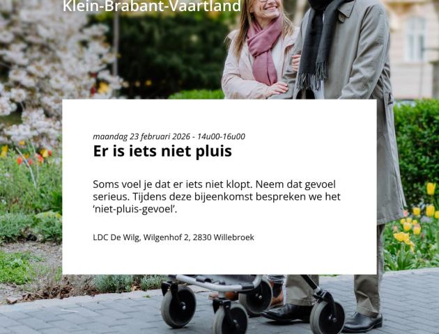 Familiegroep Dementie regio Klein-Brabant - Vaartland © Alzheimer Liga Vlaanderen