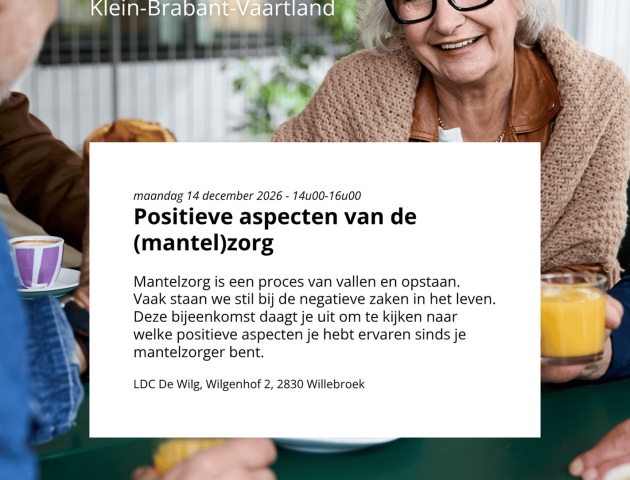 Familiegroep Dementie regio Klein-Brabant - Vaartland © Alzheimer Liga Vlaanderen