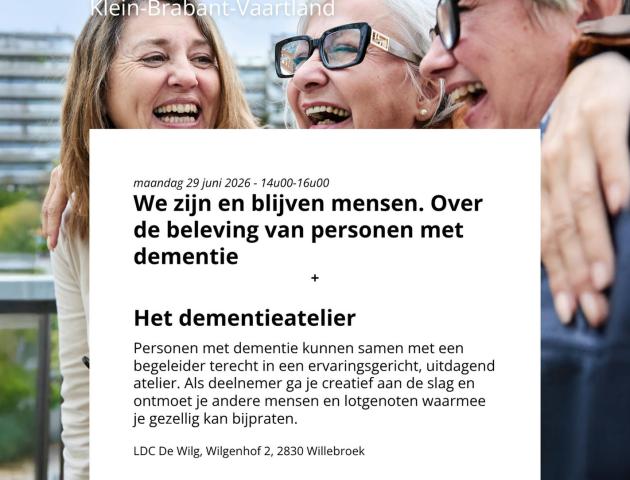 Familiegroep Dementie regio Klein-Brabant - Vaartland © Alzheimer Liga Vlaanderen