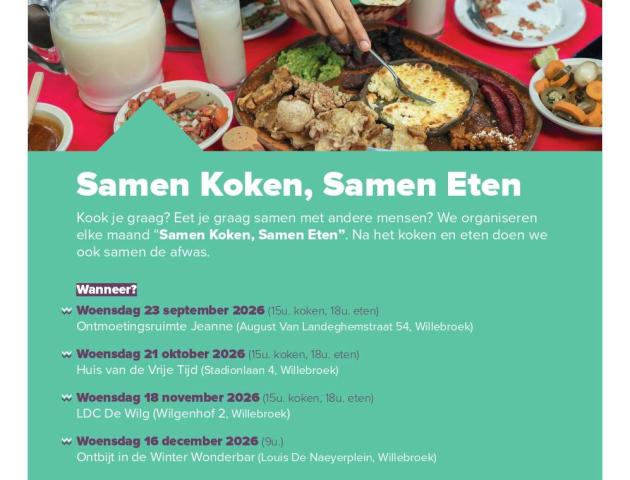 Samen Koken, Samen Eten © Gemeente Willebroek