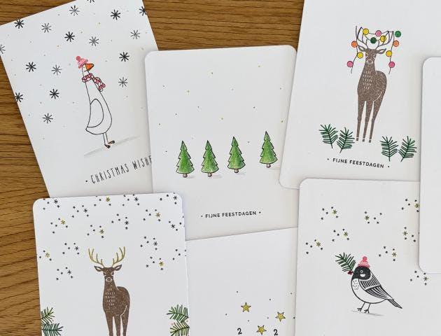 Zelf kerstkaarten maken met stempels © Kerstkaarten