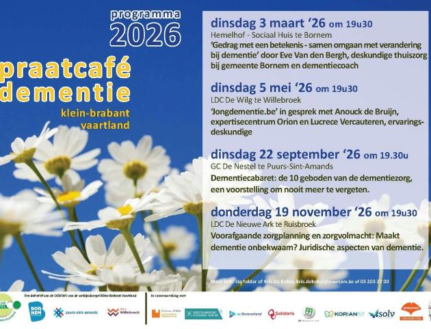 Praatcafé dementie Klein-Brabant Vaartland © PSA