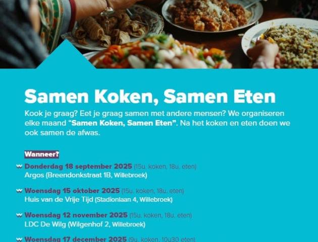 Samen Koken, Samen Eten © Gemeente Willebroek