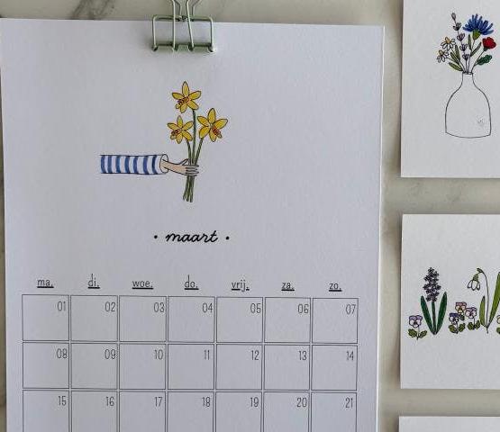Maak zelf je bloemenkalender © Bloemenkalender