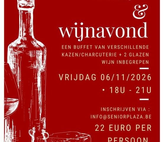 Kaas- & Wijnavond © Seniorplaza