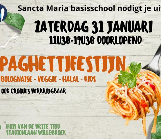 Spaghettifestijn Sancta Maria Breendonkstraat © Sancta Maria basisschool