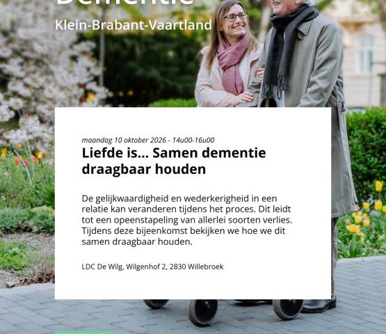 Familiegroep Dementie regio Klein-Brabant - Vaartland © Alzheimer Liga Vlaanderen